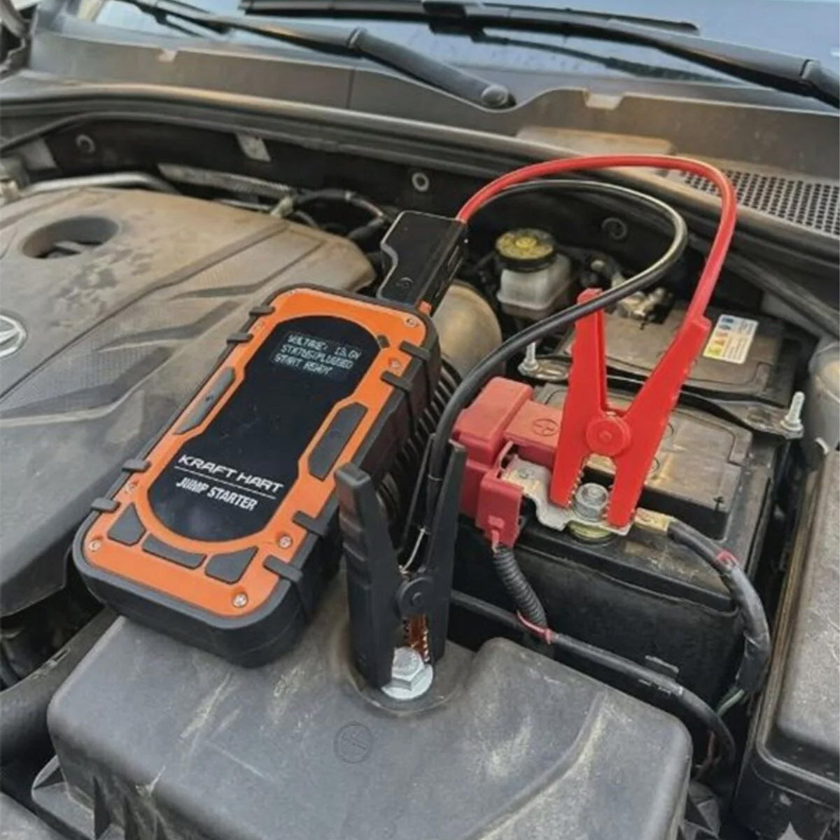 Akü Takviye Cihazı | 4'ü 1 Arada Powerbank, Hava Kompresörü, LCD Ekran, 12.000mAh 150PSI